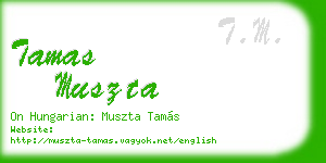 tamas muszta business card