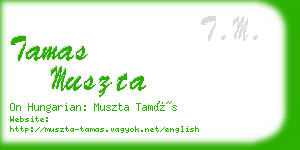 tamas muszta business card